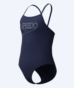 New Speedo badedragt til piger - Endurance Logo Thinstrap - Mørkeblå