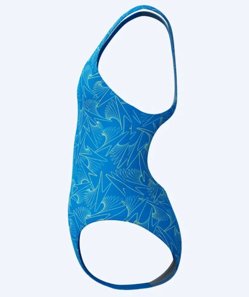 Clearance Speedo badedragt til piger - Hyperboom Allover Medalist - Blå/grøn