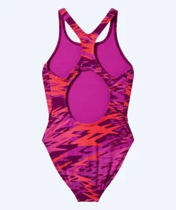 Online Speedo badedragt til piger - Hyperboom Print Medalist - Pink/lilla