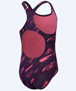 Discount Speedo badedragt til piger - Hyperboom Allover Medalist - Mørkeblå/pink