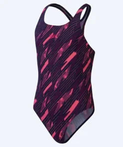 Discount Speedo badedragt til piger - Hyperboom Allover Medalist - Mørkeblå/pink