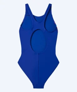 Best Speedo badedragt til piger - Placement Muscleback - Mørkeblå/lyseblå