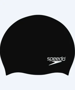 New Speedo badehætte til junior (6-16) - Plain - Sort