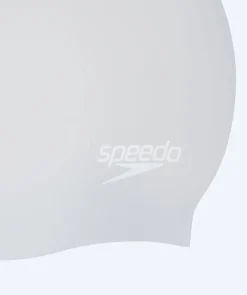 Discount Speedo badehætte til langt hår - Sølv/hvid