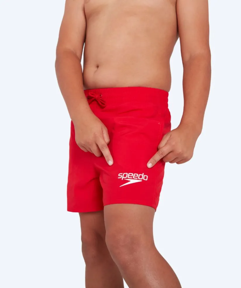 Online Speedo badeshorts til drenge - Essential - Rød