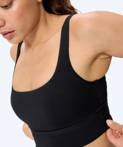 Outlet Speedo bikini top til kvinder - Solid Square Neck - Sort