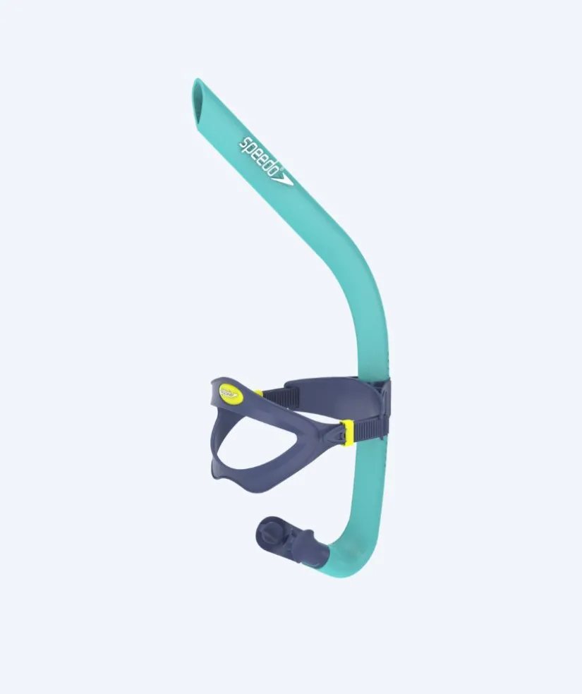 Clearance Speedo centersnorkel - Bullet Head - Turkis/mørkeblå