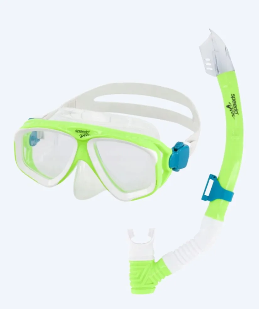Outlet Speedo Combo snorkelsæt til junior (6-16) - Adventure - Grøn/klar