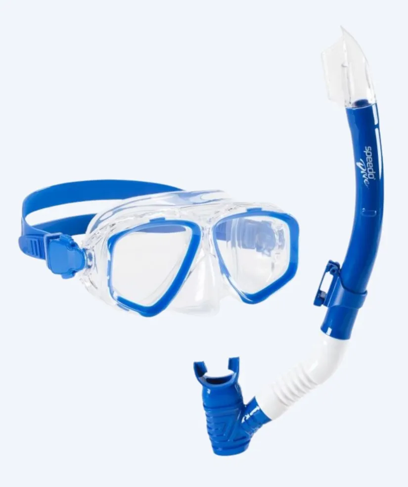 Online Speedo Combo snorkelsæt til junior (6-16) - Adventure - Blå/klar