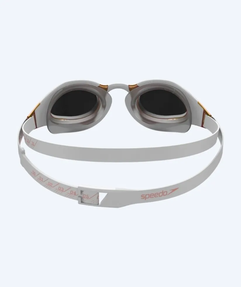 Hot Speedo Elite svømmebriller - Fastskin Hyper Elite Mirror - Guld/hvid