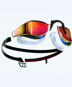 Clearance Speedo Elite svømmebriller - Fastskin Hyper Elite Mirror - Sort/guld