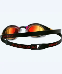 Clearance Speedo Elite svømmebriller - Fastskin Hyper Elite Mirror - Sort/guld