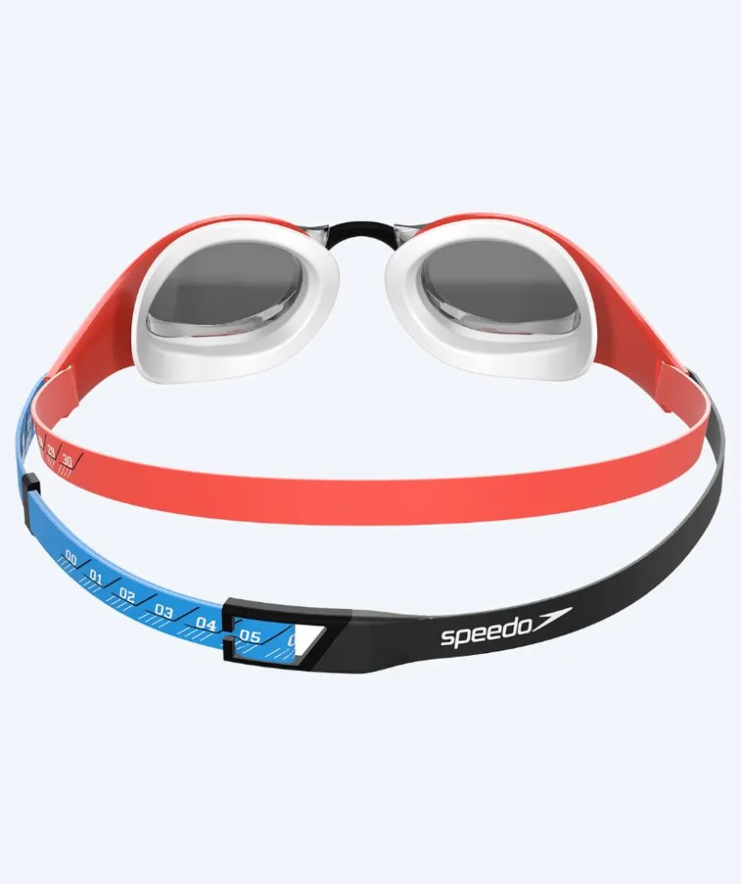 Outlet Speedo Elite svømmebriller - Fastskin Pure Focus Mirror - Rød/sort