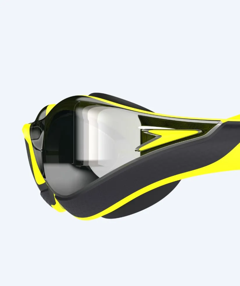 Hot Speedo Elite svømmebriller - Fastskin Pure Focus Mirror - Gul/sort