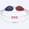 Best Speedo Elite svømmebriller - Fastskin Speedsocket 2 Mirror - Blå/rød