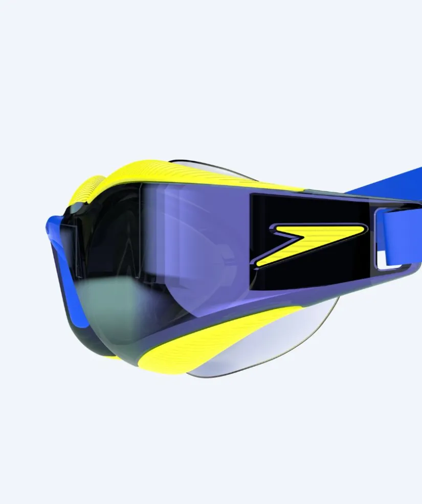 Sale Speedo Elite svømmebriller - Fastskin Hyper Elite Mirror - Gul/blå