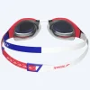 Discount Speedo Elite svømmebriller - Fastskin Hyper Elite Mirror - Rød/blå