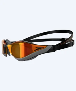 Hot Speedo Elite svømmebriller - Fastskin Pure Focus Mirror - Sort/rød