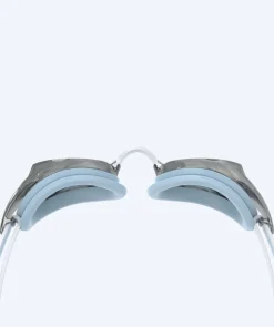 Best Speedo Elite svømmebriller til damer - Vanquisher 3.0 Mirrored - Lyseblå/sølv