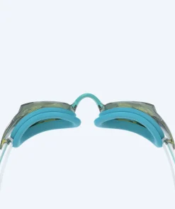 Best Speedo Elite svømmebriller til damer - Vanquisher 3.0 Mirrored - Turkis/guld