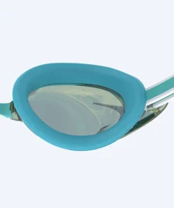 Best Speedo Elite svømmebriller til damer - Vanquisher 3.0 Mirrored - Turkis/guld