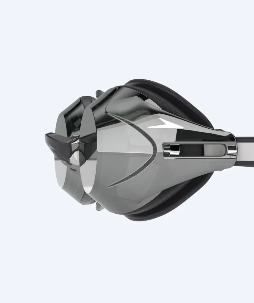 Outlet Speedo Elite svømmebriller - Vanquisher 3.0 Mirrored - Sort/sølv
