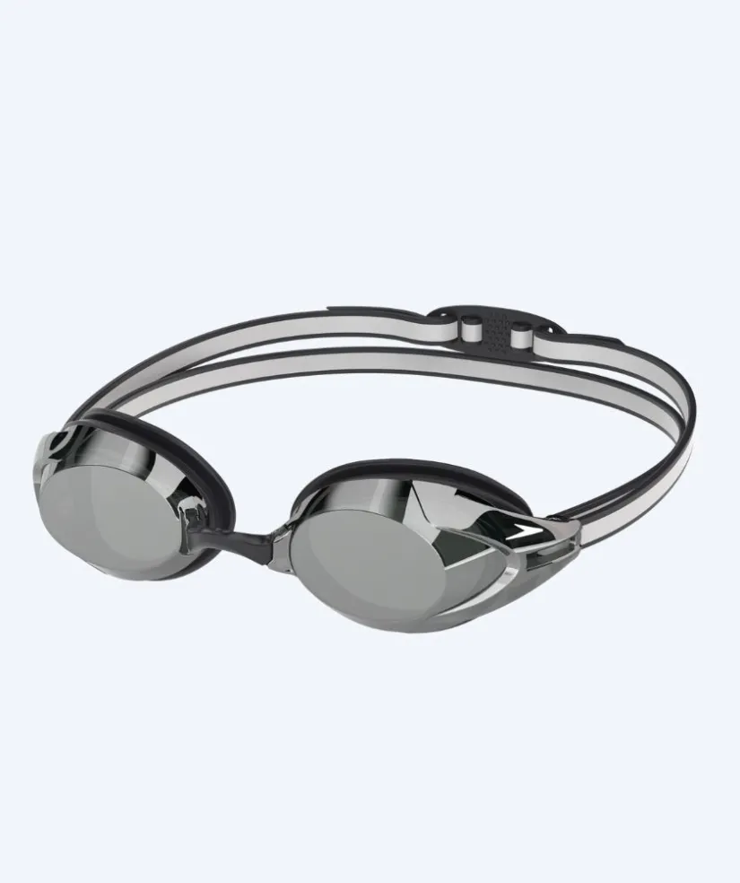 Outlet Speedo Elite svømmebriller - Vanquisher 3.0 Mirrored - Sort/sølv