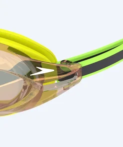 New Speedo Elite svømmebriller - Vanquisher 3.0 Mirrored - Grøn/bronze
