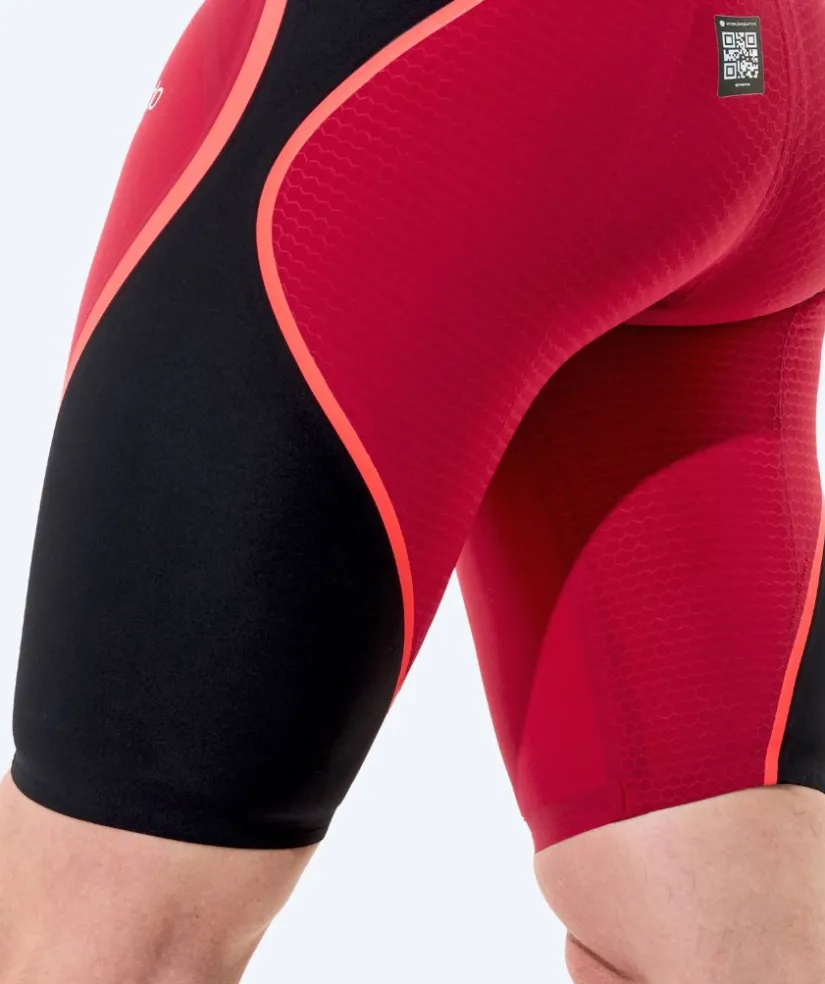Outlet Speedo konkurrence badebukser til mænd - LZR Pure Intent 2.0 - Mørkerød/sort