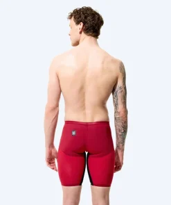 Hot Speedo konkurrence badebukser til mænd - LZR Pure Valor 2.0 - Mørkerød/sort