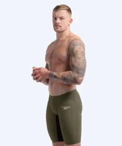 New Speedo konkurrence badebukser til mænd - LZR Pure Valor 2.0 - Grøn/sort
