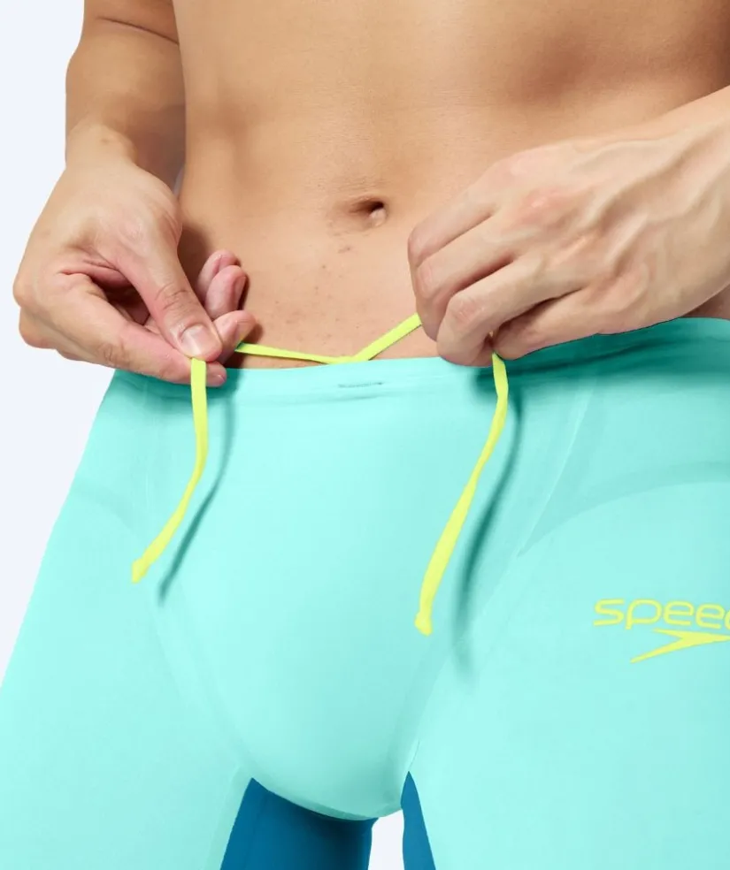 Sale Speedo konkurrence badebukser til mænd - LZR Pure Valor 2.0 - Lyseblå/mørkeblå
