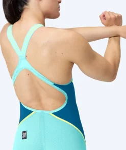 Speedo konkurrence badedragt til damer - LZR Pure Intent 2.0 - Lyseblå/mørkeblå