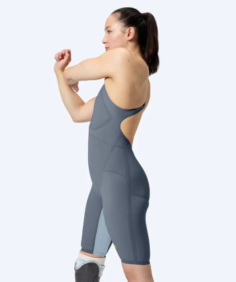 Hot Speedo konkurrence badedragt til damer - LZR Pure Valor 2.0 - Grå/gul