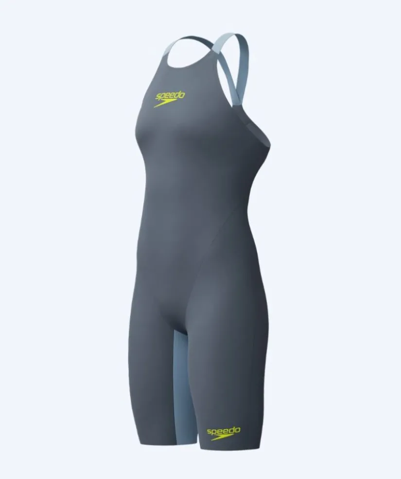 Hot Speedo konkurrence badedragt til damer - LZR Pure Valor 2.0 - Grå/gul