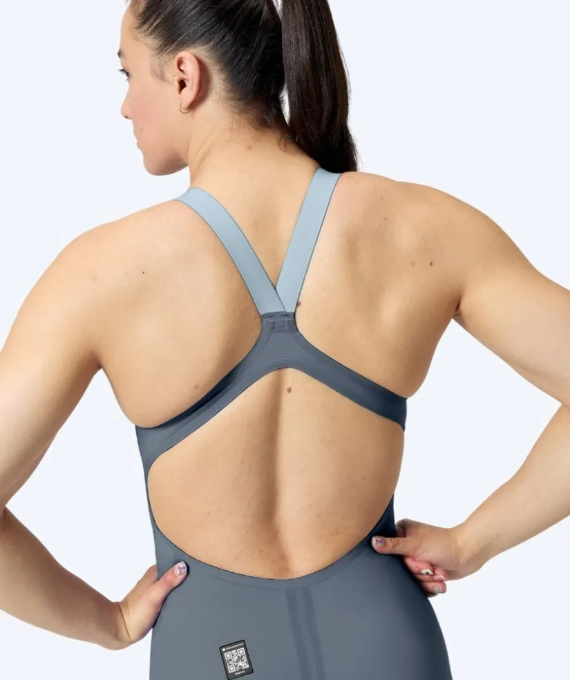 Hot Speedo konkurrence badedragt til damer - LZR Pure Valor 2.0 - Grå/gul