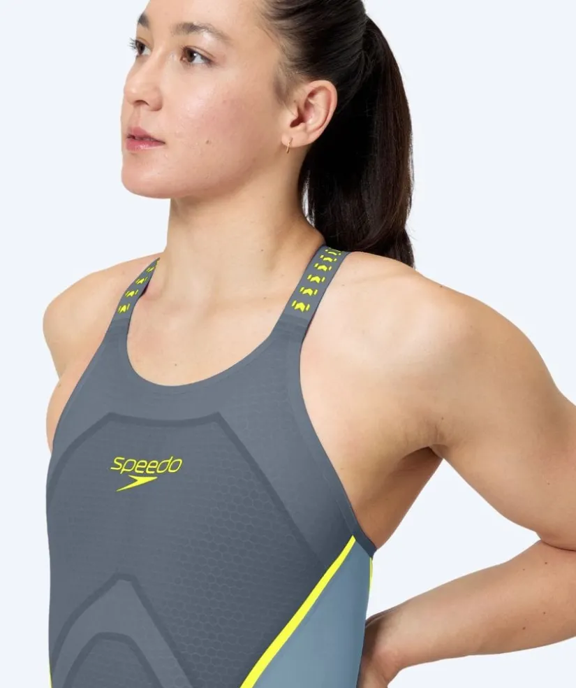 Discount Speedo konkurrence badedragt til damer - LZR Pure Intent 2.0 - Grå/gul