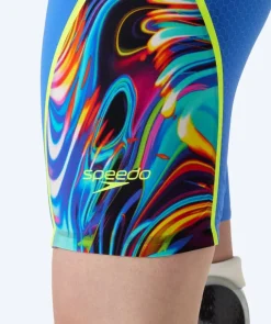 Best Speedo konkurrence badedragt til damer - LZR Pure Intent 2.0 - Lyseblå/multi