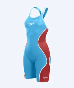 Sale Speedo konkurrence badedragt til damer - LZR Pure Intent 2.0 - Lyseblå/rød