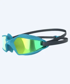 Outlet Speedo konkurrence svømmebriller til børn (6-14) - Hydropulse Mirror - Blå/gul