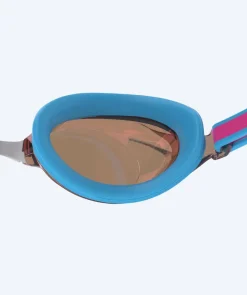 Clearance Speedo konkurrence svømmebriller til børn (6-14) - Vanquisher 3.0 Mirrored - Lyserød/bronze