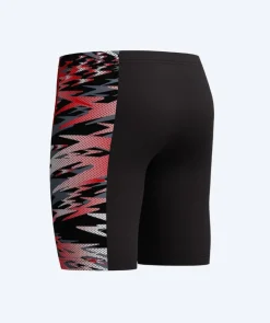 Best Speedo lange badebukser til drenge - Hyperboom Splice - Sort/grå
