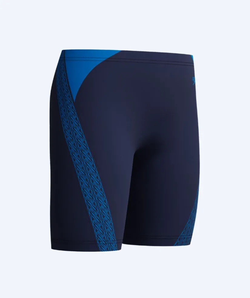 Speedo lange badebukser til drenge - Hyperboom Splice - Mørkeblå