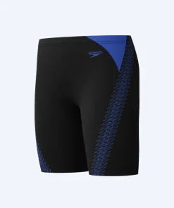 Discount Speedo lange badebukser til drenge - Hyperboom Splice - Sort/mørkeblå