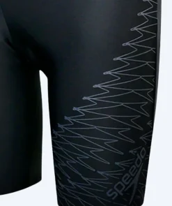 New Speedo lange badebukser til mænd - Medley Logo - Sort/grå