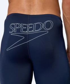 Clearance Speedo lange badebukser til mænd - Endurance Logo - Mørkeblå