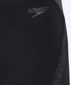 Sale Speedo lange badebukser til mænd - Hyperboom Splice - Sort/grå