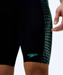 Best Speedo lange badebukser til mænd - Endurance Max Tech Pannel - Sort/grøn