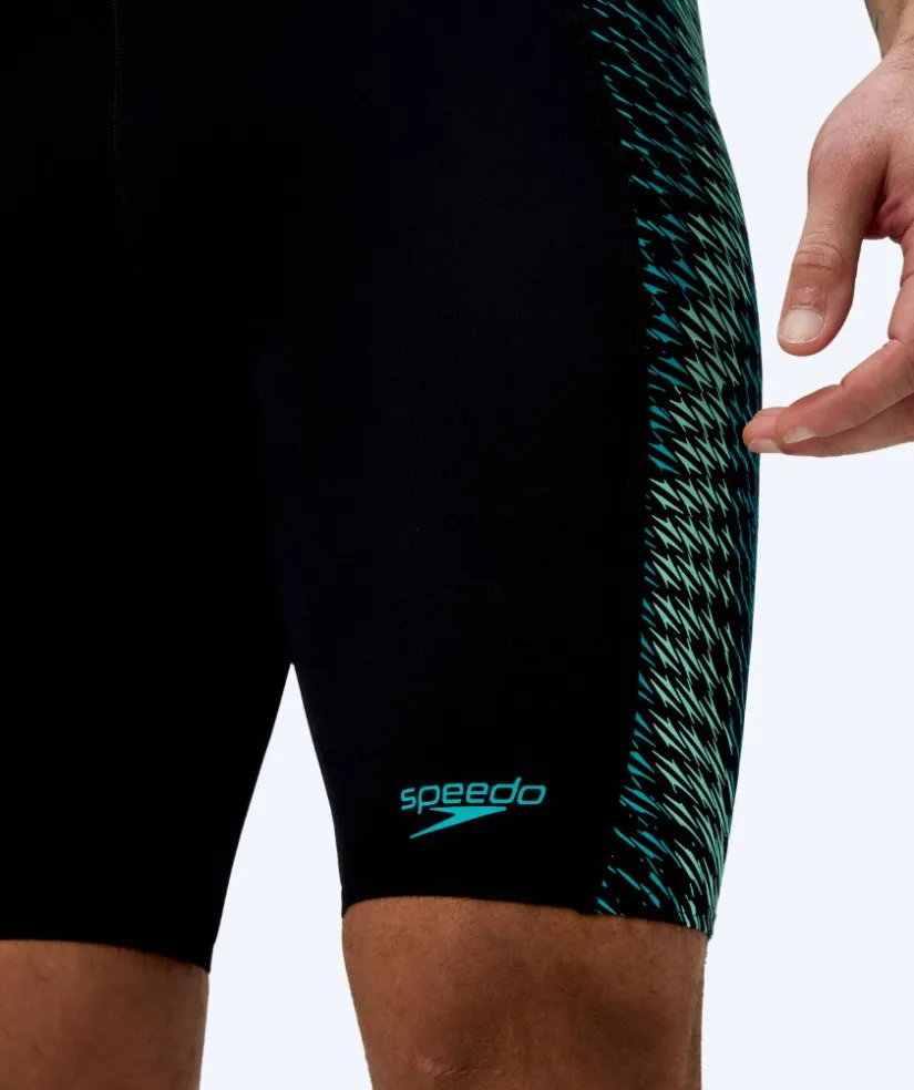 Best Speedo lange badebukser til mænd - Endurance Max Tech Pannel - Sort/grøn