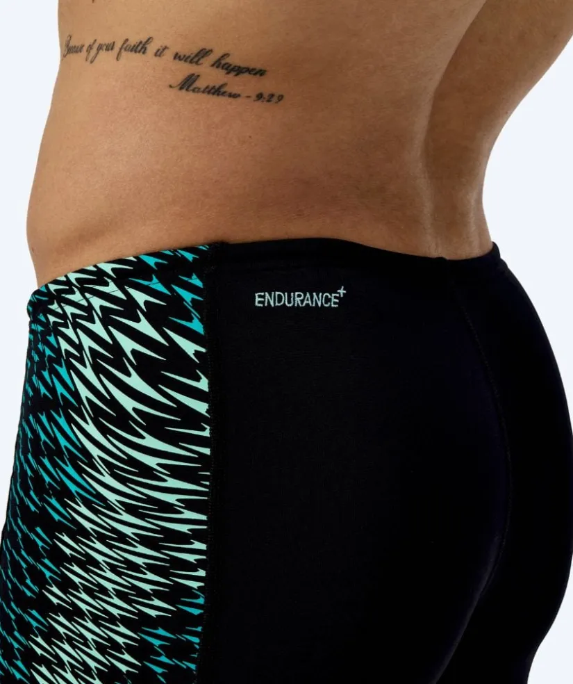 Best Speedo lange badebukser til mænd - Endurance Max Tech Pannel - Sort/grøn